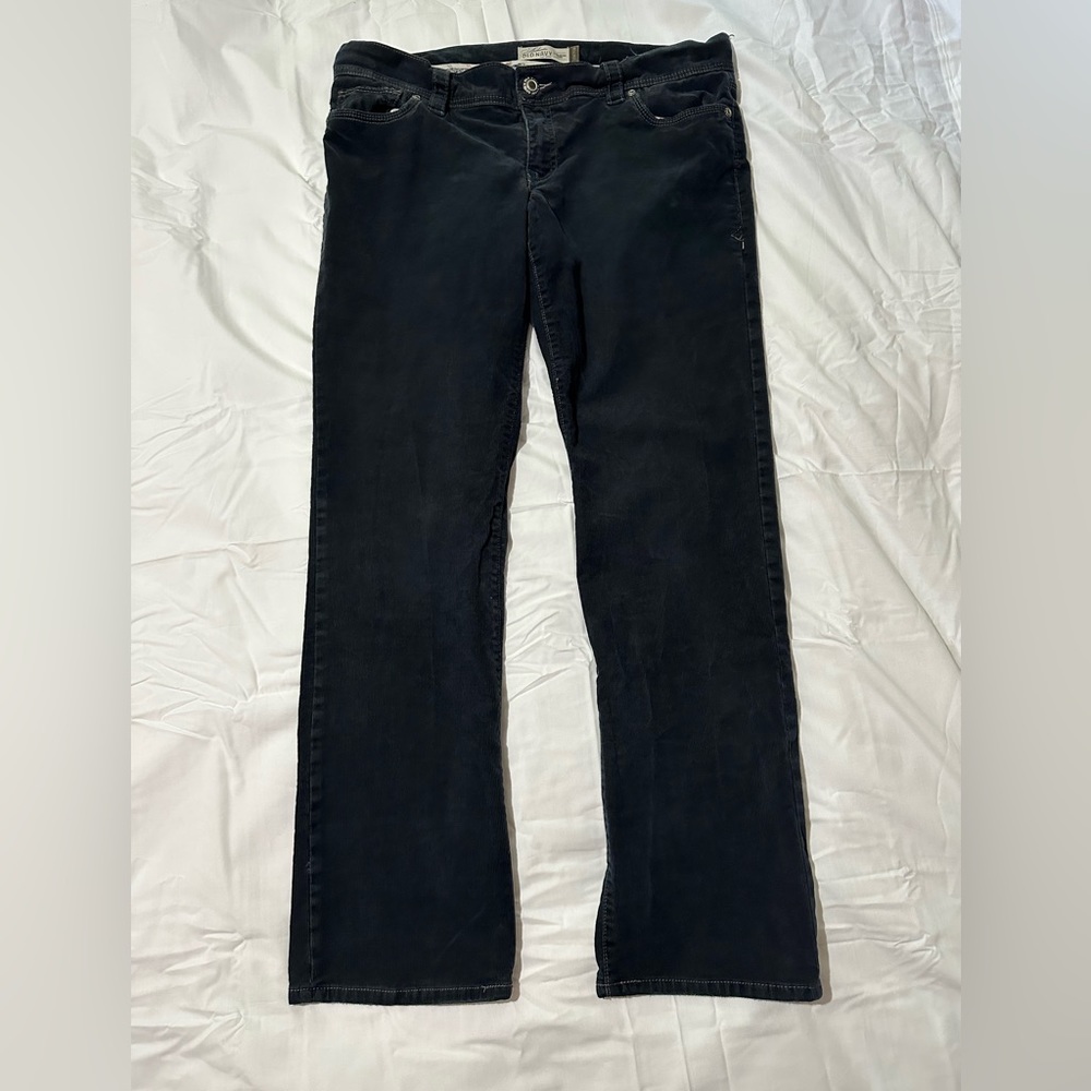 Women’s Old Navy Corduroy Pants 14 Regular Ultra Low Rise Skinny Stretch
